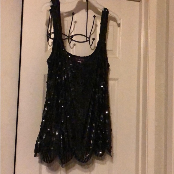MARINA Tops - Black and Beautiful Sequined Top